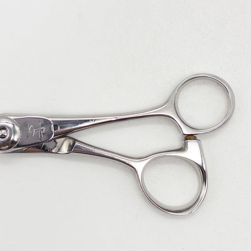 【ナルトシザーズ ナルトシザーNARUTO SCISSORS】 シザー オフセット 理容 美容ハサミ 美容師 理容師 右利き 4.9インチ 中古 yc66