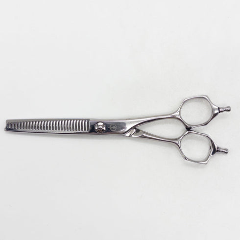 【ミズタニシザーズ ミズタニシザーMIZUTANI SCISSORS】 メガネ シザー セニング 美容ハサミ すきばさみ 美容師 理容師 約10~15% 右利き 5.8インチ 中古 yc67