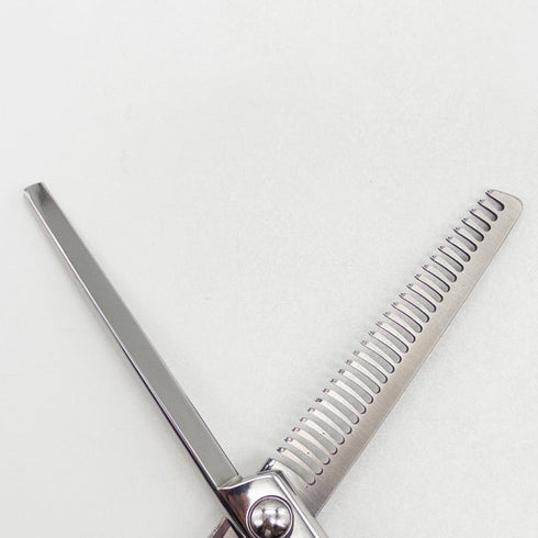 【ミズタニシザーズ ミズタニシザーMIZUTANI SCISSORS】 メガネ シザー セニング 美容ハサミ すきばさみ 美容師 理容師 約10~15% 右利き 5.8インチ 中古 yc67