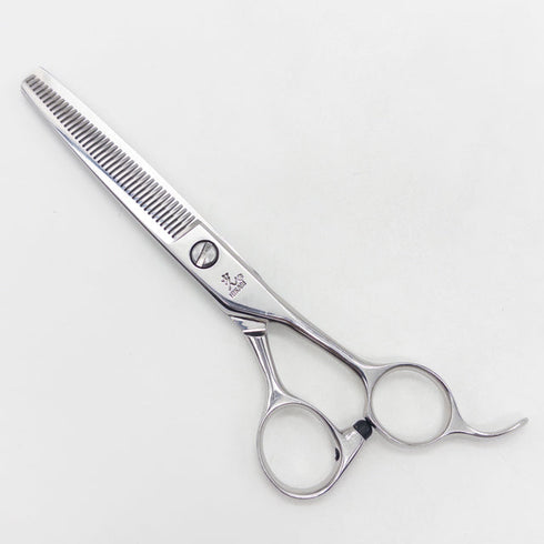 【ヒカリシザーズHIKARI光シザーHIKARI SCISSORS】TRENDY3 732 オフセット シザー セニング 美容ハサミ すきばさみ 美容師 理容師 約10% 右利き 6インチ 中古 yc74