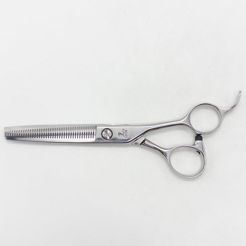【ヒカリシザーズHIKARI光シザーHIKARI SCISSORS】TRENDY3 732 オフセット シザー セニング 美容ハサミ すきばさみ 美容師 理容師 約10% 右利き 6インチ 中古 yc74