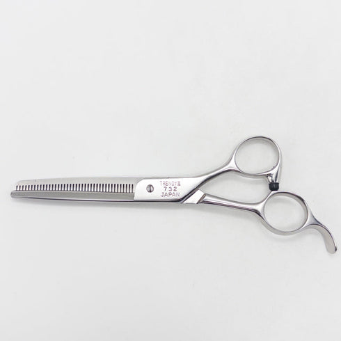 【ヒカリシザーズHIKARI光シザーHIKARI SCISSORS】TRENDY3 732 オフセット シザー セニング 美容ハサミ すきばさみ 美容師 理容師 約10% 右利き 6インチ 中古 yc74