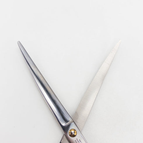 【シルバーラインSilverLine】 国民三銃士NAC700カーブ トリミングシザー メガネ 右利き トリマー ペット 7インチ 中古 yc86