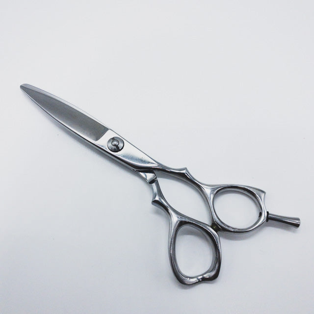 新品未使用 5.5インチ シザー 笹刃 メーカー不明】55 シザー ドライカット笹刃オフセット 理容 美容ハサミ